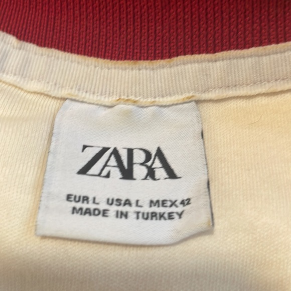 Zara Men’s Polo with Contrasting Side Stripe - Picture 3 of 5